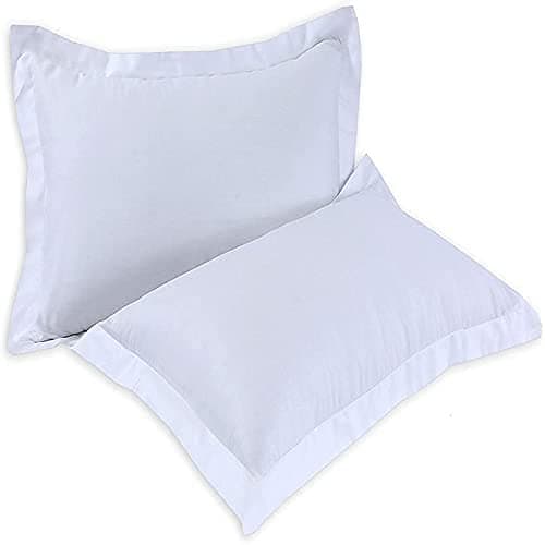 Image of 5 Star Hotel Quality Bedding 800 Thread Count 100% Pure Egyptian Cotton Oxford Style Luxurious Pair Of Pillowcase (Pillowcase: Pack Of 2 Pillows)
