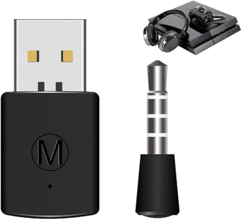 Image of Nikou Bluetooth 4.0 Dongle USB Adapter - Wireless Bluetooth Transmitter&Receiver for PS4/5 PlayStation with Fast Pairing, Low Energy Consumption, Easy to Use and carry
