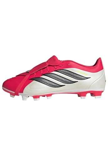 Image of adidas Unisex Predator Club Fold-Over Tongue Firm Ground/Multi Ground Football Boots, Lucid red/core Black/FTWR White, 6 UK