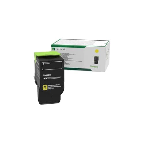 Image of Lexmark Yellow Return Program Toner Cartridge for US Government, 1000 Yield (80C00YG)