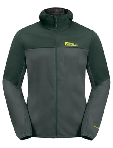Image of Jack Wolfskin Men's Feldberg Hoody m Softshell Jacket, Slate Green, XL