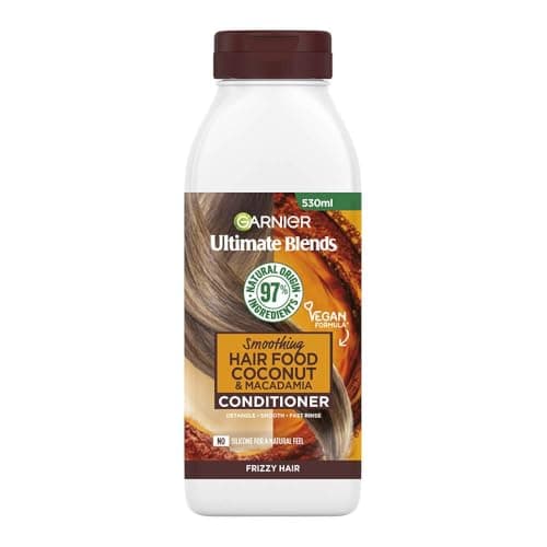 Image of Garnier Ultimate Blends Smoothing Hair Food Coconut & Macadamia Conditioner 530ml