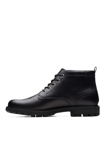 Image of Clarks Mens Batcombe Mix Ankle Boot, Black Black Leather, 11 UK