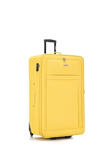 Image of 32" Extra Large Suitcase Super Lightweight Luggage Integrated Combination Lock 20% Expandable 2 Wheel Soft Shell Check in Hold Luggage for 30kg