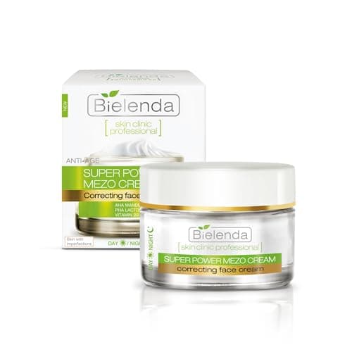 Image of Bielenda Professional Mezo Anti-Wrinkle Corrective Cream, Anti-Ageing Treatment for Combination, Oily & Acne-Prone Skin, Day/Night, 50 ml