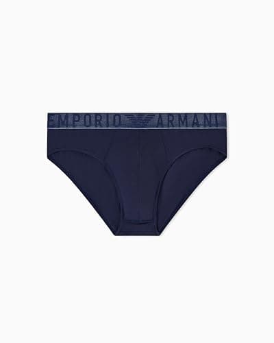 Image of Emporio Armani Man's Essential Microfiber Brief Blue XL