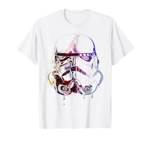 Image of Star Wars Stormtrooper Rainbow Drip Helmet T-Shirt