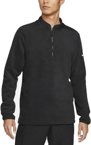 Image of Nike 2022 Dri-FIT Victory Half-Zip Golf Pullover Black/Black/White Small, Black, S