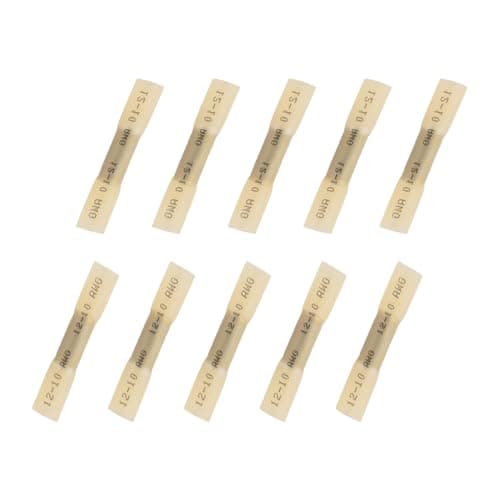 Image of JOYELEC 33 PCS Heat Shrink Butt Splice Connectors 12-10AWG(4.0mm²-6.0mm²）Marine Grade Waterproof Electrical Crimp Wire Connectors Copper Kit-Tinned,Insulated Electrical Terminals for Boat/Truck