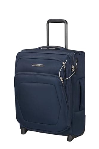 Image of Samsonite Spark SNG Eco - Carry-on Suitcase, 2-Wheel Upright Soft Luggage 55 x 40 x 20/23 cm, Airline-Compliant Ryanair & EasyJet, Expandable, 48.5/57 L - Blue (Midnight Blue)