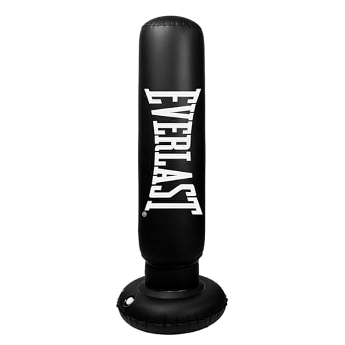 Image of Everlast Inflatable Punching Bag for Beginners & Fitness, Portable with Target Graphics, Fillable Base, Foot Pump, 132cm - Authentic Everlast