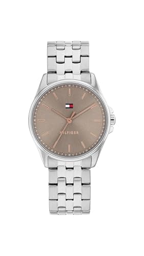 Image of Tommy Hilfiger Three Hand Quartz Movement Watch for Women with Silver Stainless Steel Bracelet - 1782801