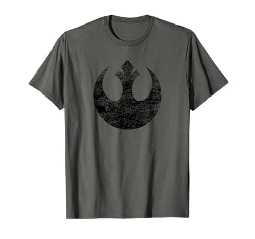 Image of Star Wars Rebel Alliance Logo Weathered Light T-Shirt