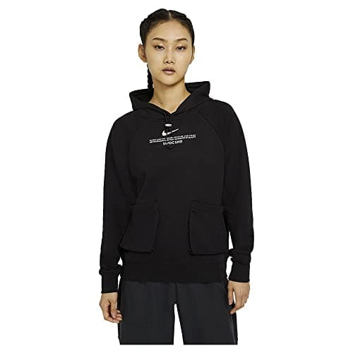 Image of Nike CZ8896-010 W NSW SWSH HOODIE FT Sweat womens black/(white) L