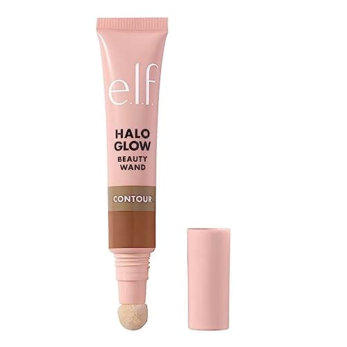 Image of e.l.f. Halo Glow Contour Beauty Wand, Liquid Contour Wand For A Naturally Sculpted Look, Buildable Formula, Vegan and Cruelty-free, Light/Medium