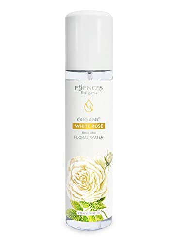 Image of Essences Bulgaria Organic White Rose Floral Water 250ml | Rosa alba | 100% Pure and Natural | Anti-Age Refreshing Beauty Mist | Alcohol-Free | Makeup Remover | Hydrating | Vegan