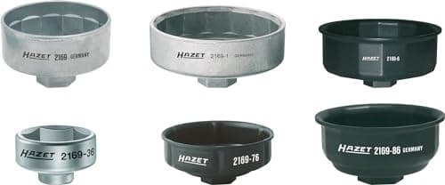 Image of HAZET 2169/6 Hexagon Profile Oil Filter Wrench Set - Multi-Colour