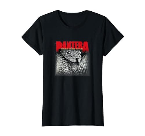 Image of Pantera Official Great Southern Outtakes Album Snake T-Shirt, Women, Black, Small