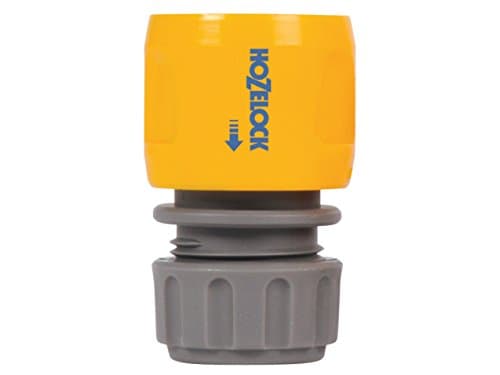 Image of Hozelock 2166P9000 Hose end connector (12.5mm & 15mm), Grey