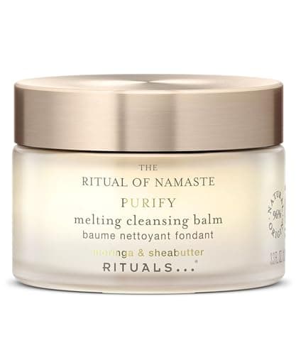 Image of RITUALS The Ritual of Namaste Melting Cleansing Balm – Butter-to-Oil Face Cleanser & Makeup Remover, Removes Long-Wear & Waterproof Makeup, For All Skin Type, 100ml
