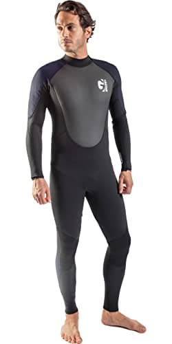 Image of Gul Mens G-Force 3mm Back Zip Flatlock Wetsuit - Black Navy