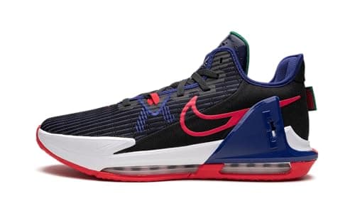 Image of NIKE Lebron Witness VI Mens Basketball Trainers CZ4052 Sneakers Shoes (UK 8 US 9 EU 42.5, Black Siren red 005)