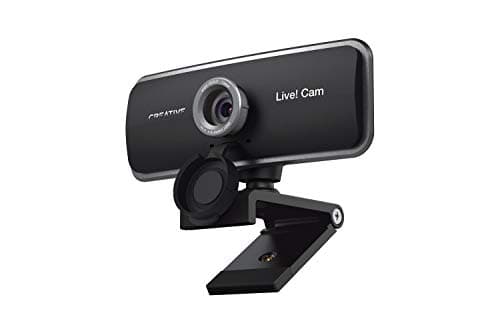 Image of Creative Live! Cam Sync 1080p Full HD Wide-angle USB Webcam with Dual Built-in Mic, Privacy Lens Cap, Universal Tripod Mount, High-res Video Calling, Recording, and Streaming Camera for PC or Mac