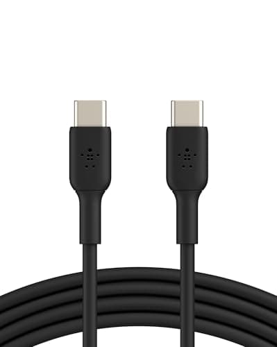 Image of Belkin BoostCharge USB-C to USB-C fast charger cable, USB type C charger cable fast charging for iPhone 16, 15, Samsung Galaxy S24, S23, Pixel, iPad, MacBook, Nintendo Switch and more - 2m, Black