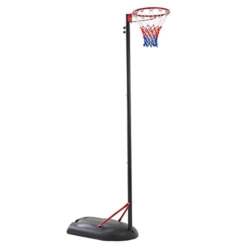 Image of Bee-Ball Netball Post - Portable and Adjustable Stand and Net Set Suitable for Training Adults and Children - Full Size Regulation Hoop Height and Size