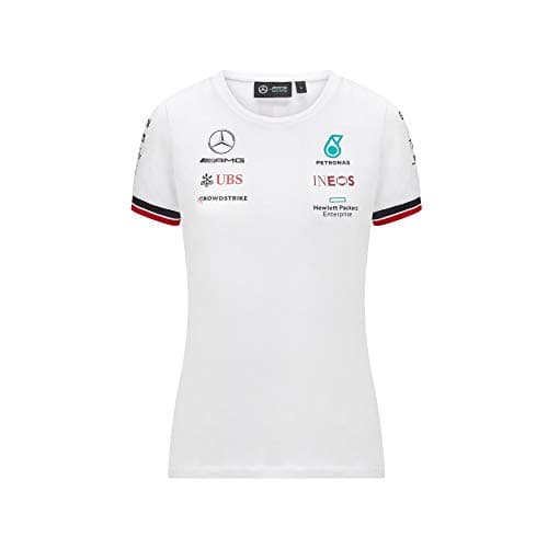 Image of 2021 MERCEDES-AMG FORMULA RP WOMENS DRIVER TEE- White - Ladies (M) UK 12 / Chest 91cm