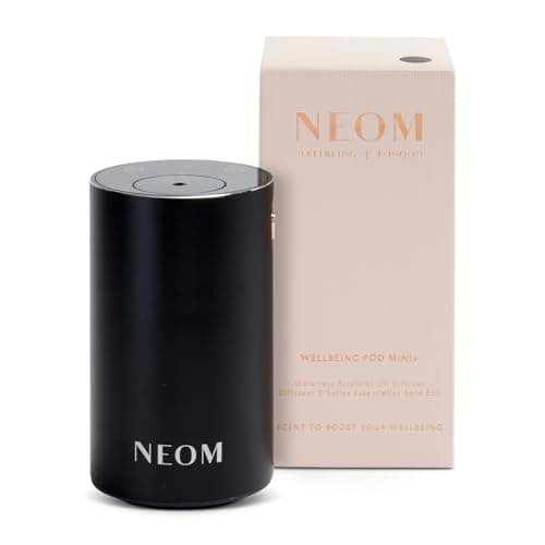 Image of NEOM Wellbeing Pod Mini+ Essential Oil Diffuser, Black I Waterless and Wireless I Portable & Versatile - car, office or home I Up to 125 hours of natural fragrance use per charge
