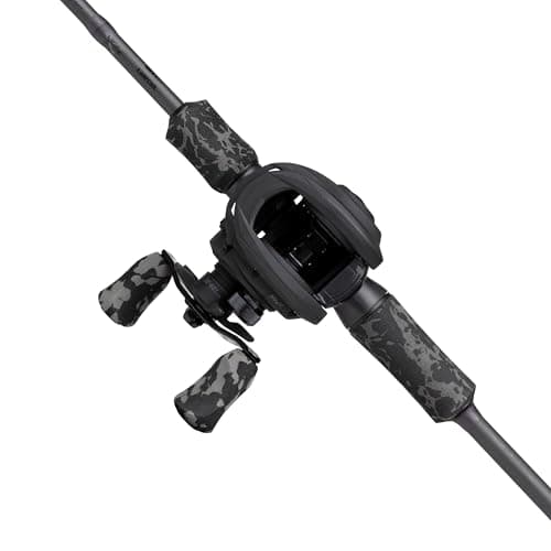 Image of Abu Garcia MAX X Black Ops Casting Fishing Rod and Reel Combo, 1.98 m 10-40g, River Set, Baitcast Combos for Freshwater Predator Anglers, Pike Perch and Zander - Black