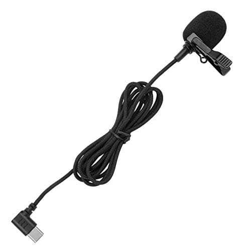 Image of Tixiyu Action Camera Microphone 360-degree Recording for SJ8/SJ9/SJ10 Nylon Black TYPE-C Microphone 55.1in Cable