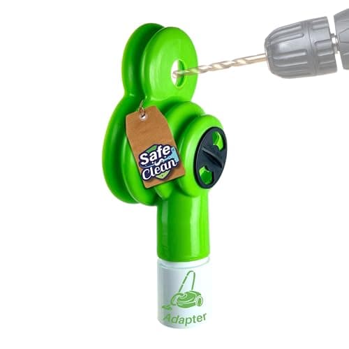 Image of SAFE 'N CLEAN Patented Drill Dust Nozzle - Drill Dust Catcher for Dust-free Drilling - Vacuum Cleaner Attachment Compatible with All Vacuum Cleaners Diameter 32 mm 35 mm