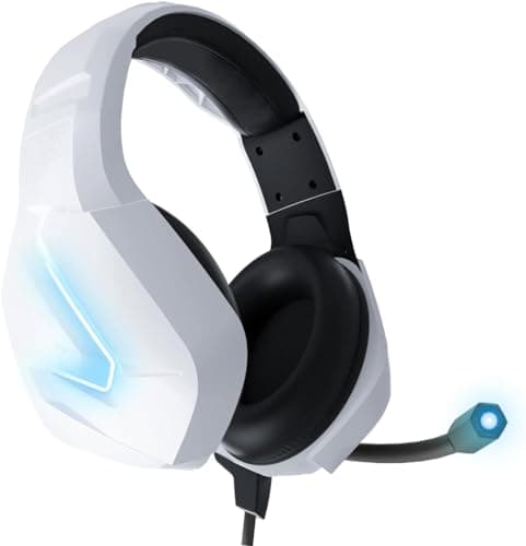 Image of Orzly Gaming Headset (White) for PC and Gaming Consoles PS5, PS4, XBOX Series X | S, XBOX ONE, Nintendo Switch & Google Stadia Stereo sound with noise cancelling mic - Hornet RXH-20 Siberia Edition