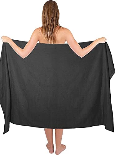 Image of Textile Do Extra Large Super Jumbo Bath Sheet Towel 100% Egyptian Cotton XL Bath Sheets(100 x 200 cm-600 GSM) (Charcoal)