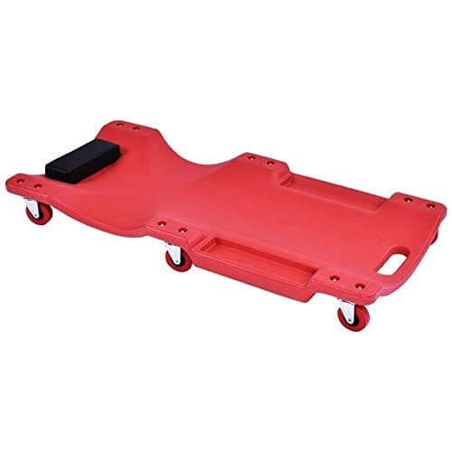 Image of DAYUAN 40" Mechanic Vehicle Creeper Under Car Repair Padded Headrest Rolling Moulded Workshop Garage Assistance w/Tool Tray
