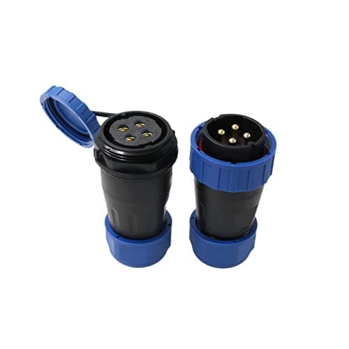 Image of HangTon TY28 4 Pin 45A Aviation Waterproof Connector Male Female Cable Plug Socket Screw-Crimp Solder-free Quick-Disconnect for Power Device