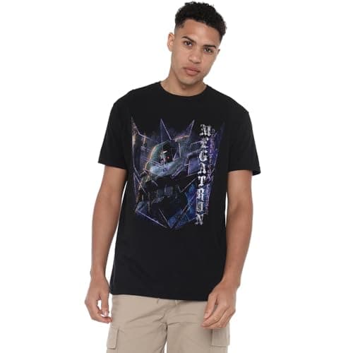 Image of Transformers Generations Villainous Megatron Comic Cover Unisex T Shirt, Black, X-Large