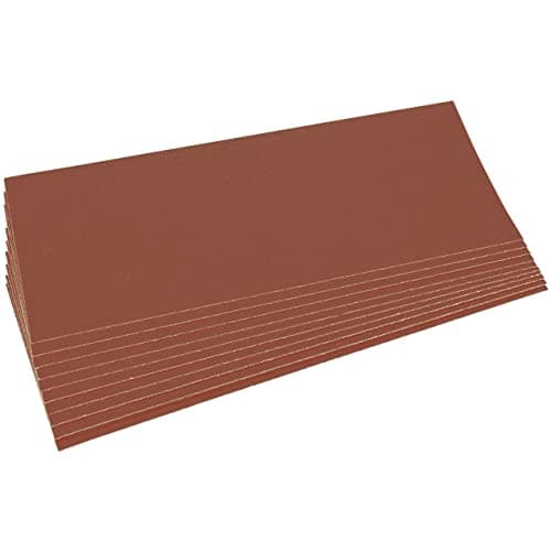 Image of Draper 59106 Ten 280 x 115mm Aluminium Oxide Sanding Sheets, Yellow, 280 x 115 mm, Set of 10 Pieces