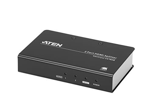 Image of ATEN True 4K HDMI Splitter 2 port VS182B, HDMI (3D, Deep Color, 4K); HDCP 2.2 Compatible, Up to 600MHz, up to 15 m(1920x1200)/ 1.8m (True 4K)* UK, #1 KVM Market Leader