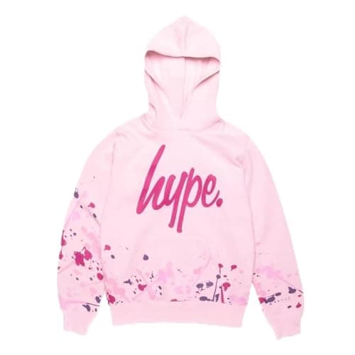 Image of hype Kids Hoodies Pullover Sweatshirt For Boys Girls Designer Printed in Age 5 to 12 Years unisex - Age 5-6 years Pink