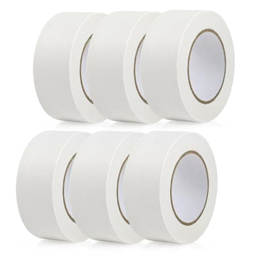 Image of Safero 6 Rolls of 48mm x 50 Meter Masking Painter Tape for Painting | Low Tack Multi Surface Decorating Wide Masking Tape Ideal for Painters, Artist, Automotive Master Painters, Crafts and DIY