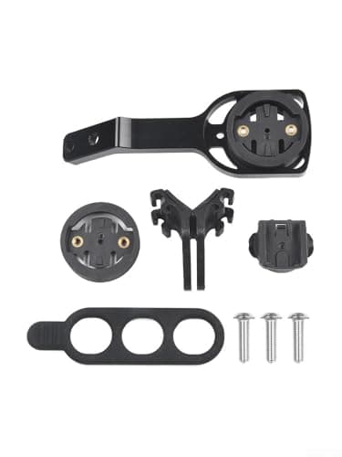 Image of Bicycle Computer Mount for Garmin, For Cateye and For Bryton, Compatible with For BLACK INC Handlebar, Aluminum Alloy, Lightweight Design