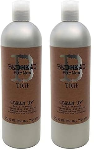 Image of Bed Head for Men by TIGI - Clean Up Mens Daily Shampoo - For Normal Hair - 750 ml (Pack of 2)