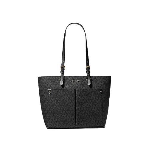 Image of Michael Kors Jet Sest Travel Medium Double Pocket Tote, Black, Medium