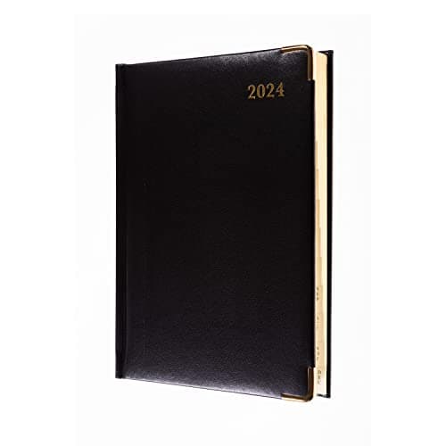 Image of Collins Debden Classic 2024 Diary Compact Week to View Business Planner (Appointments) - Business Planner and Organiser - January to December 2024 Diary - Weekly - Black - 1270V.99-24