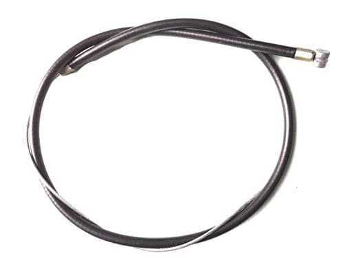 Image of Aarnav Steel Front Brake Cable Set - Friction Free, Galvanized, Cold & Warm Weather Compatible - 1 x 20.5" Outer Housing & 1 x 26.5" Inner Cable - Black - 5mm Diameter - BMX MTB Bikes