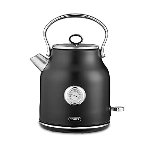 Image of Tower T10063BLK Renaissance Kettle, Quick Boil, 360° Base, 1.7L, 3KW, Black