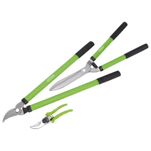 Image of Draper Garden Tools Set - 3 Piece | Lopper, Shears and Secateur | Gardening Hand Tools Set |Cutter Prunner| High Comfort Soft Grip | 28210